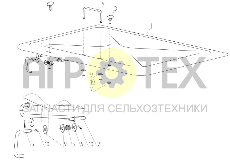 Люк (РСМ-100.17.00.180) (№3 на схеме)